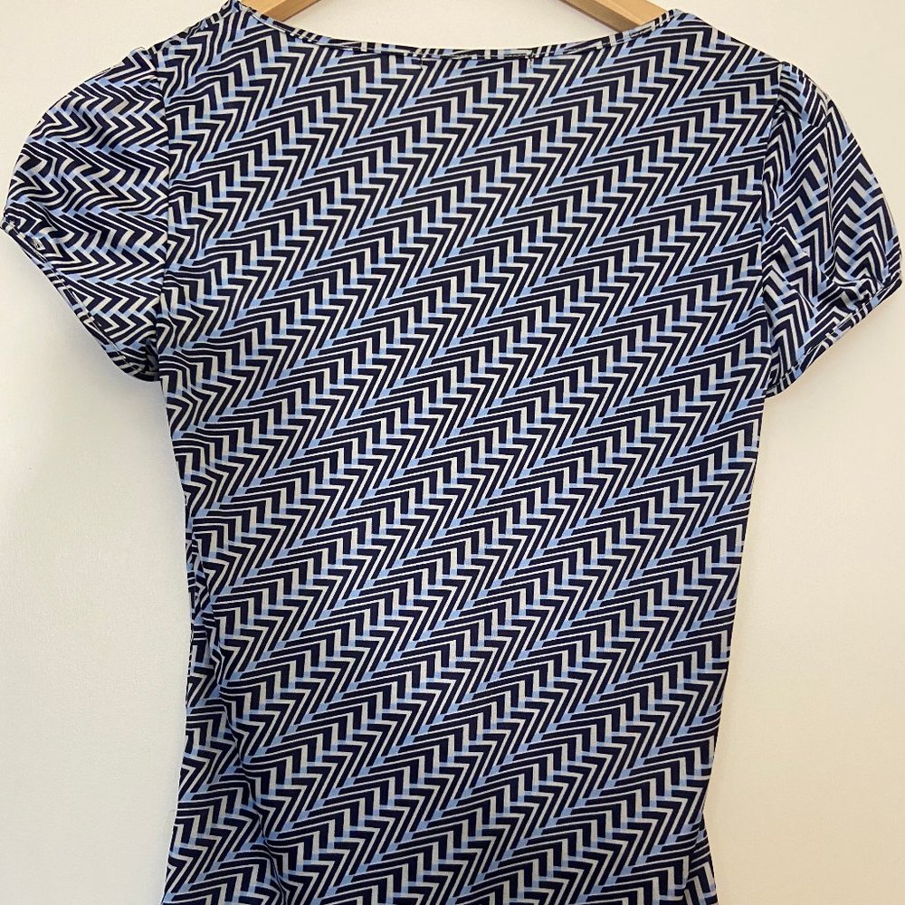 Blue Patterned Top - Picture 2 of 3